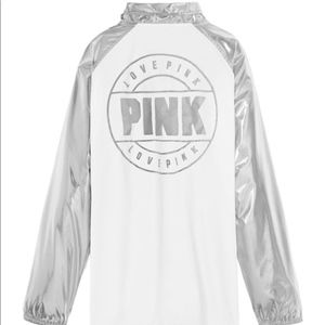 VS PINK Snap Front Coaches Jacket